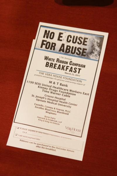White Ribbon Campaign Breakfast program