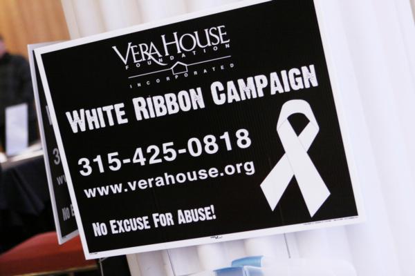 We distributed White Ribbon Campaign yard signs throughout the community for the first time in 2011.