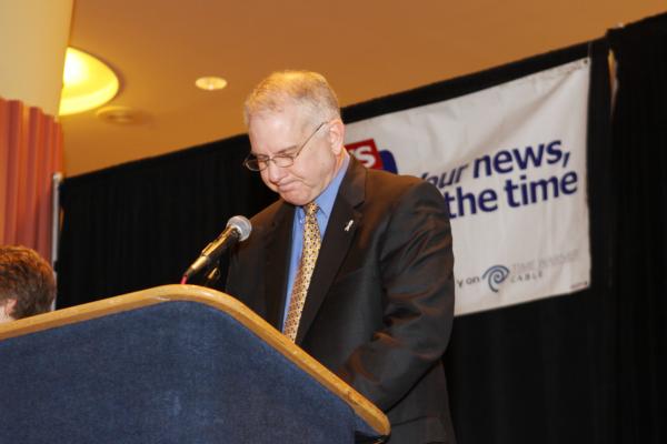 White Ribbon Campaign Co-Chair Tom Wolfe, Senior Vice President and Dean of Student Affairs at Syracuse University.