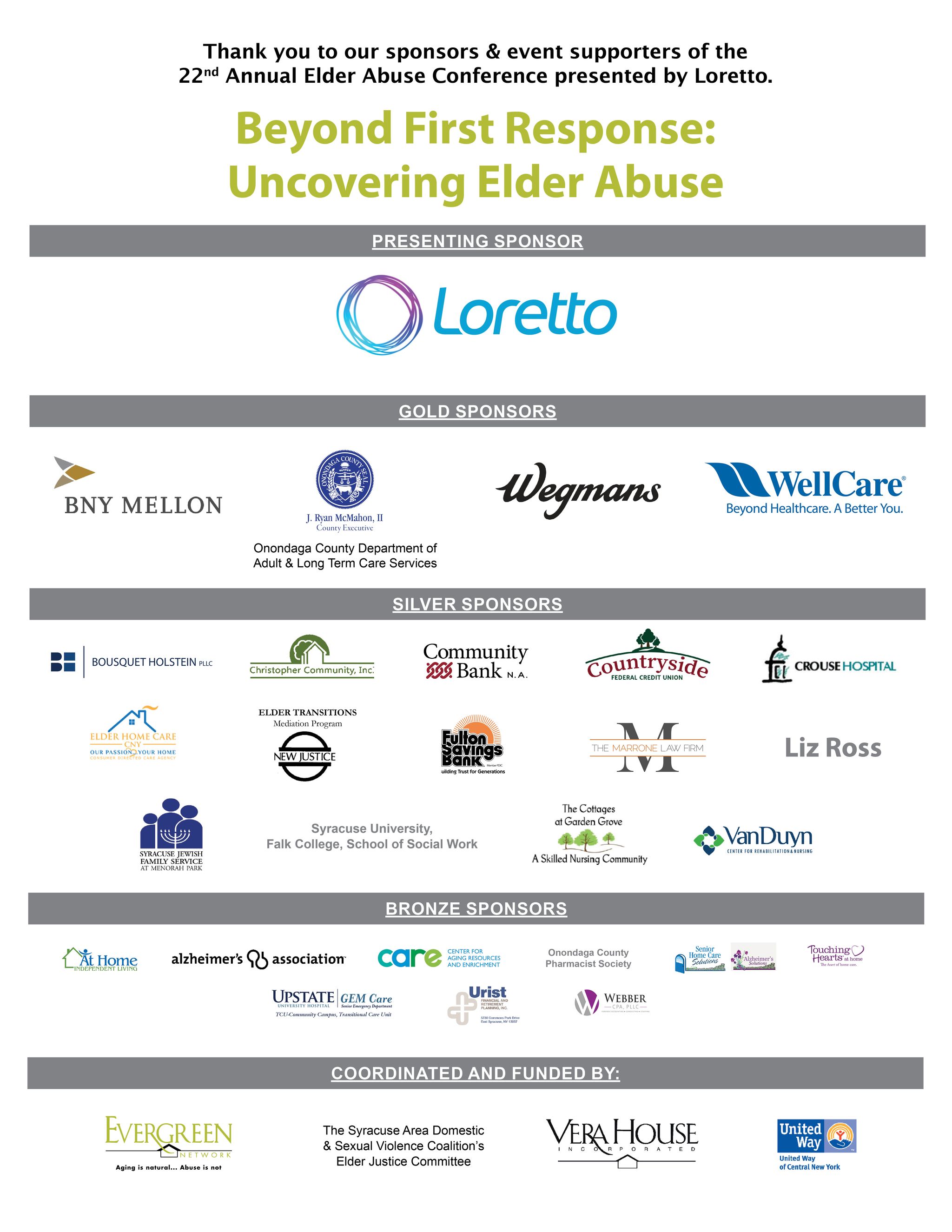 Conference Sponsors