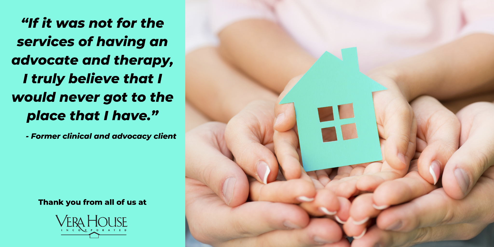 “If it was not for the services of having an advocate and therapy, I truly believe that I would never got to the place that I have.”