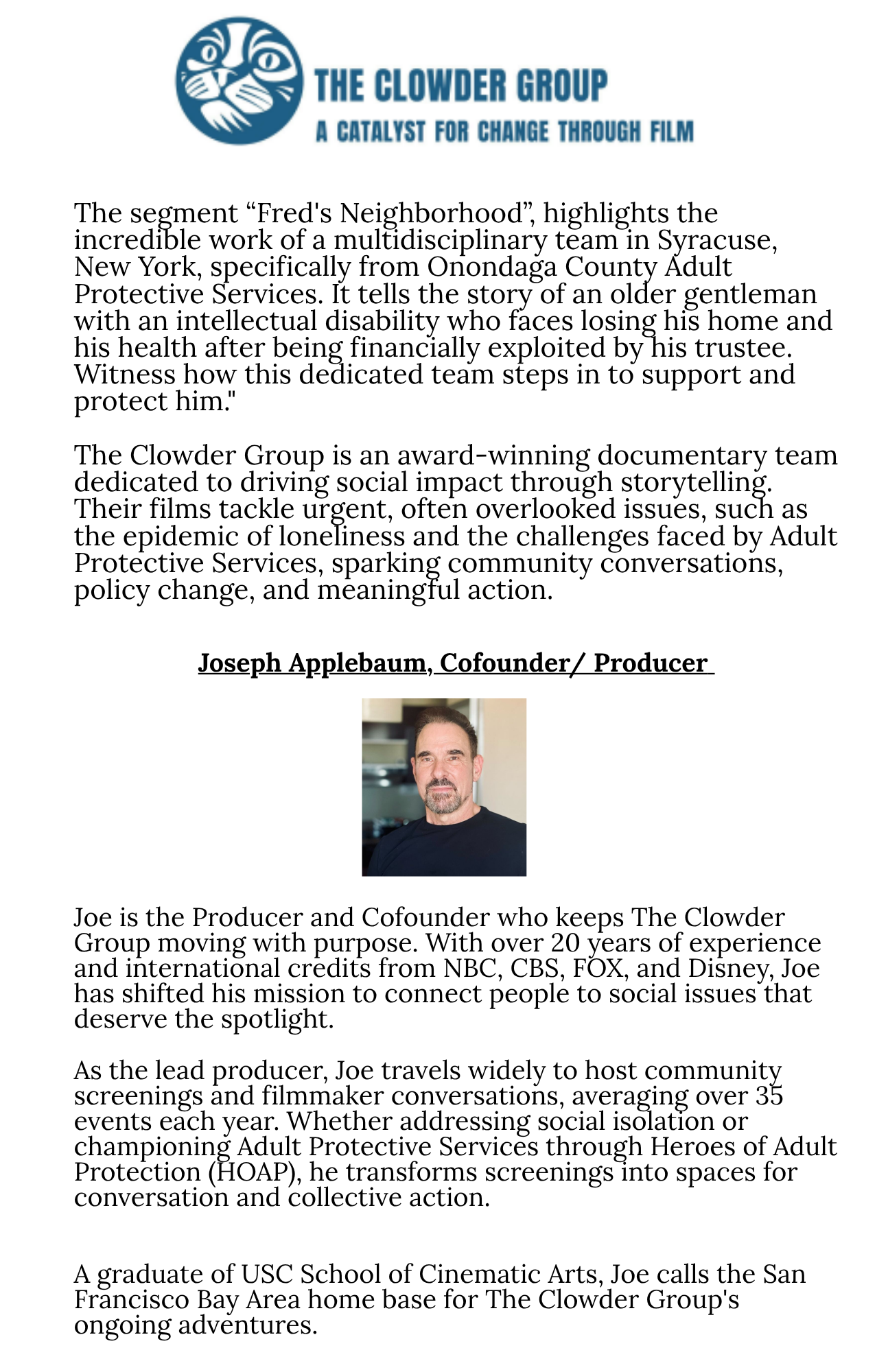 Clowder Group and Producer